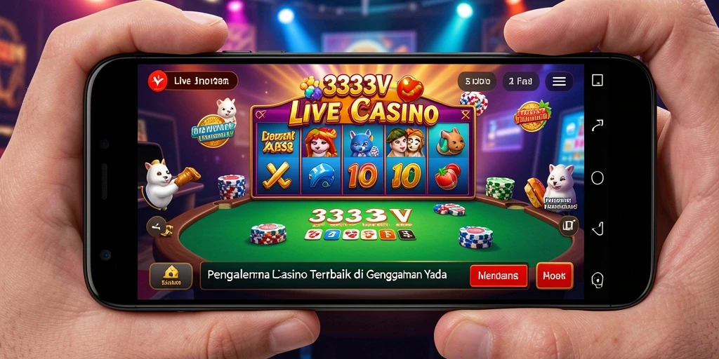 Tampilan aksi langsung di gameplay Live Casino 333V yang menegangkan.