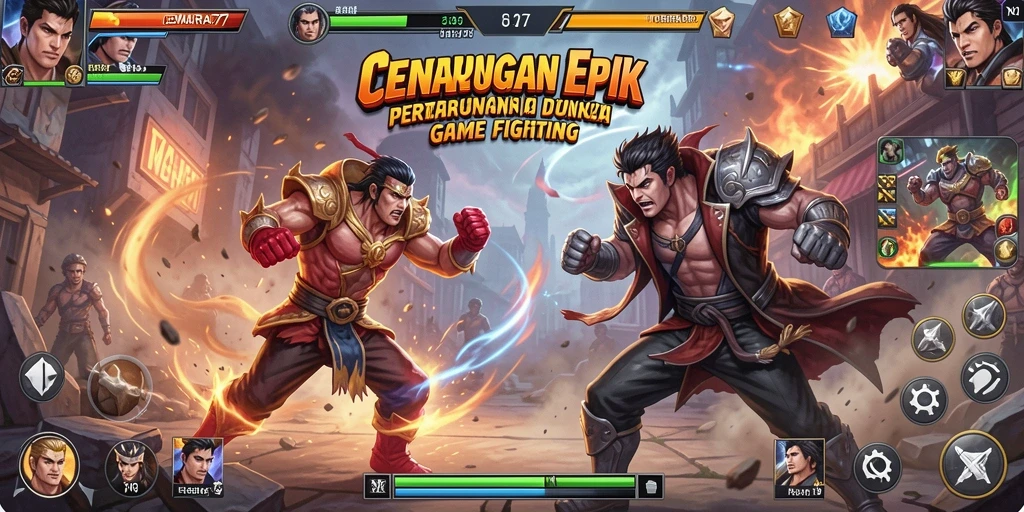 Tampilan dinamis dan seru saat pertarungan dalam CEMARA77.