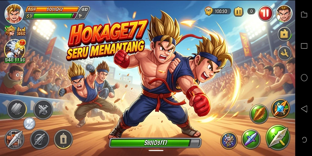 Tampilan menarik dari gameplay HOKAGE77 dengan aksi balapan yang mendebarkan.