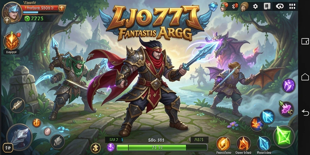 Tampilan gameplay LJO777 yang menegangkan dalam petualangan ARPG.