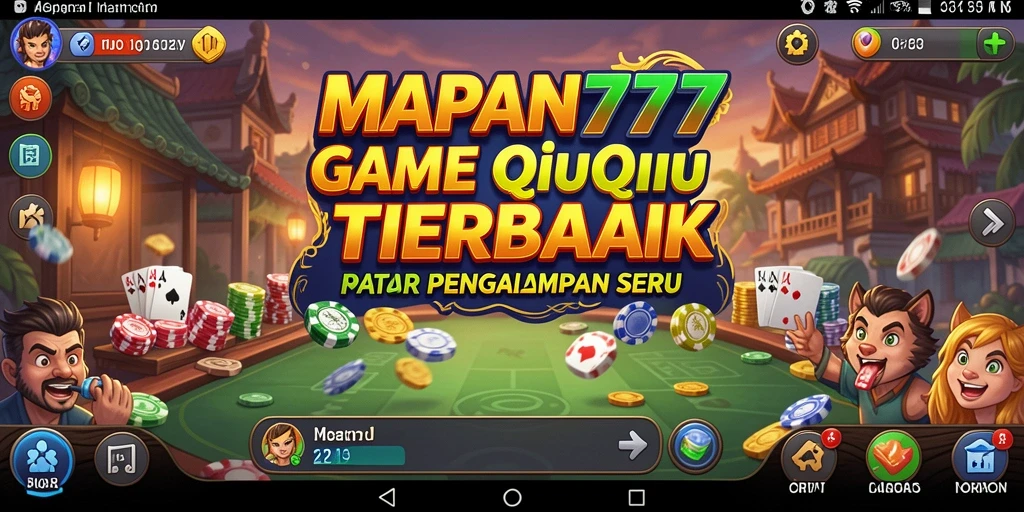 Screenshot utama MAPAN777 menampilkan aksi seru permainan QiuQiu.
